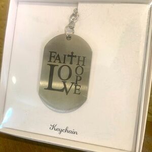 New Faith Love Hope Keychain